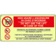 Cartello fotoluminescente in case of fire. . EN ISO 7010