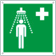 Cartello emergenza doccia di emergenza solo simbolo EN ISO 7010