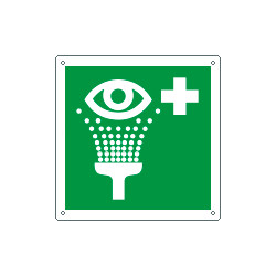 Cartello lavaocchi di emergenza solo simbolo EN ISO 7010