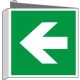 Cartello bifacciale solo simbolo freccia dx/sx EN ISO 7010