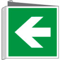 Cartello bifacciale solo simbolo freccia dx/sx EN ISO 7010