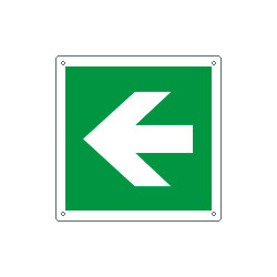 Cartello emergenza freccia a destra solo simbolo EN ISO 7010