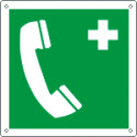 Cartello telefono di emergenza solo simbolo EN ISO 7010