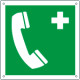 Cartello telefono di emergenza solo simbolo EN ISO 7010