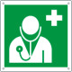 Cartello emergenza dottore solo simbolo EN ISO 7010