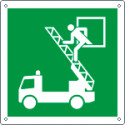 Cartello emergenza finestra recupero salvat. . solo simbolo EN ISO 7010