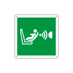 Cartello sistema rilevamento presenza orientamento segg. EN ISO 7010