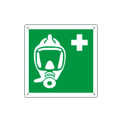 Cartello emergenza autorespiratore per evacuazione EN ISO 7010 E029