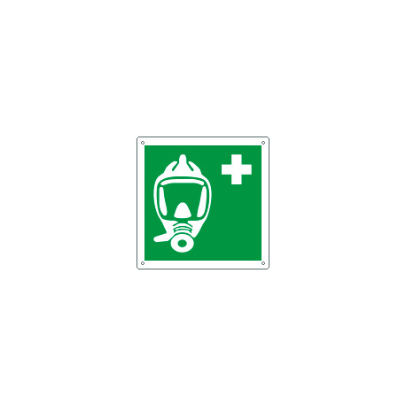 Cartello emergenza autorespiratore per evacuazione EN ISO 7010 E029