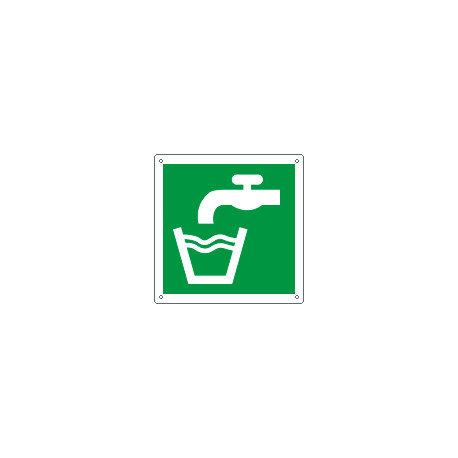 Cartello solo simbolo acqua potabile EN ISO 7010