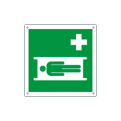 Cartello emergenza barella di emergenza EN ISO 7010