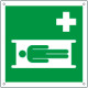 Cartello emergenza barella di emergenza EN ISO 7010