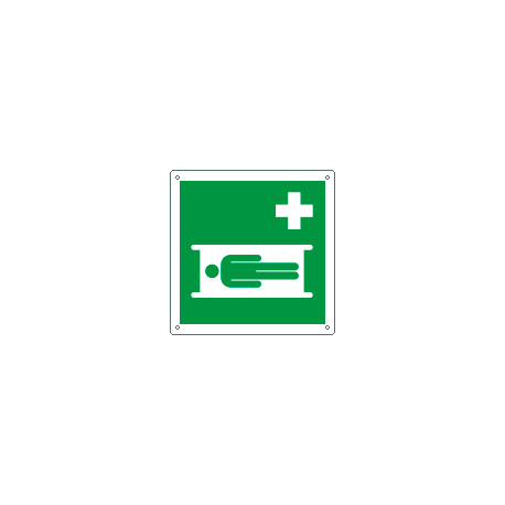Cartello emergenza barella di emergenza EN ISO 7010