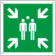 Cartello emergenza punto di raccolta solo simbolo EN ISO 7010