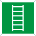 Cartello sicurezza scala di evacuazione EN ISO 7010 E059