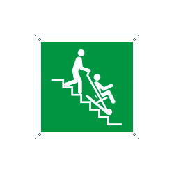 Cartello sicurezza sedia di evacuazione EN ISO 7010 E060