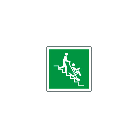 Cartello sicurezza sedia di evacuazione EN ISO 7010 E060