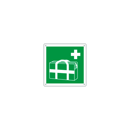 Cartello emergenza borsa primo soccorso portatile EN ISO 7010 E027