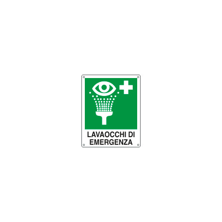 Cartello lavaocchi di emergenza UNI ISO 7010