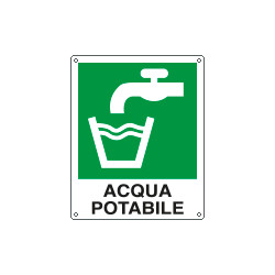 Etichetta emergenza acqua potabile EN ISO 7010