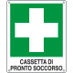 Cartello emergenza cassetta pronto soccorso simbolo+testo EN ISO 7010
