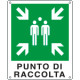 Cartello emergenza punto di raccolta simbolo+testo EN ISO 7010