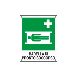 Cartello sicurezza barella di pronto soccorso UNI ISO 7010