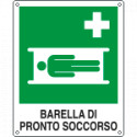 Cartello sicurezza barella di pronto soccorso UNI ISO 7010