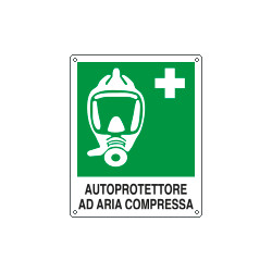 Cartello autoprotettore ad aria compressa EN ISO 7010 E029