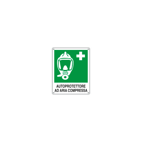 Cartello autoprotettore ad aria compressa EN ISO 7010 E029