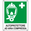 Cartello autoprotettore ad aria compressa EN ISO 7010 E029