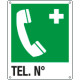 Cartello telefono di emergenza TELEFONO N. EN ISO 7010