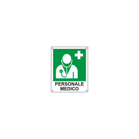 Cartello personale medico EN ISO 7010