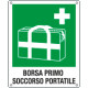 Cartello emergenza borsa primo soccorso portatile EN ISO 7010 E027