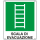 Cartello emergenza scala di evacuazione EN ISO 7010 E059