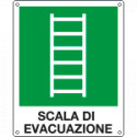 Cartello emergenza scala di evacuazione EN ISO 7010 E059