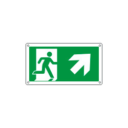 Etichetta uscita di emergenza in alto dx EN ISO 7010