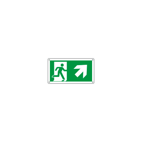 Etichetta uscita di emergenza in alto dx EN ISO 7010