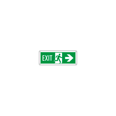 Cartello Exit freccia a destra EN ISO 7010
