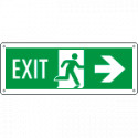 Cartello Exit freccia a destra EN ISO 7010