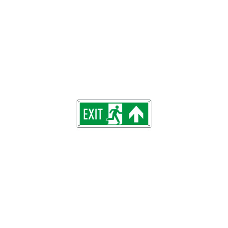 Cartello uscita di emergenza freccia avanti EXIT EN ISO 7010