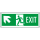 Etichetta Exit freccia sinistra in alto EN ISO 7010