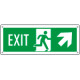 Cartello Exit freccia alto dx EN ISO 7010
