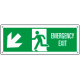 Cartello Emergency Exit freccia basso sx EN ISO 7010