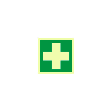 Adesivo luminescente pronto soccorso EN ISO 7010