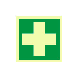 Cartello fotoluminescente pronto soccorso EN ISO 7010
