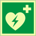 Cartello fotoluminescente defibrillatore AED EN ISO 7010