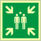 Cartello emergenza punto di raccolta solo simbolo EN ISO 7010