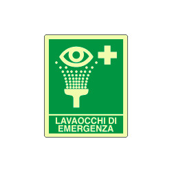 Cartello lavaocchi di emergenza EN ISO 7010