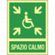 Cartello emergenza spazio calmo EN ISO 7010 E024 luminescente